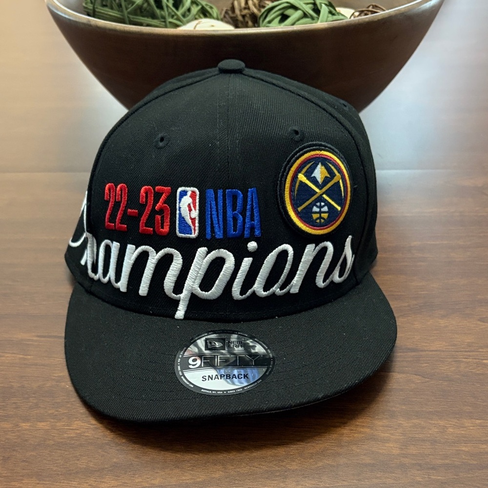 New Era Black Denver Nuggets 22-23 NBA Champions Snapback